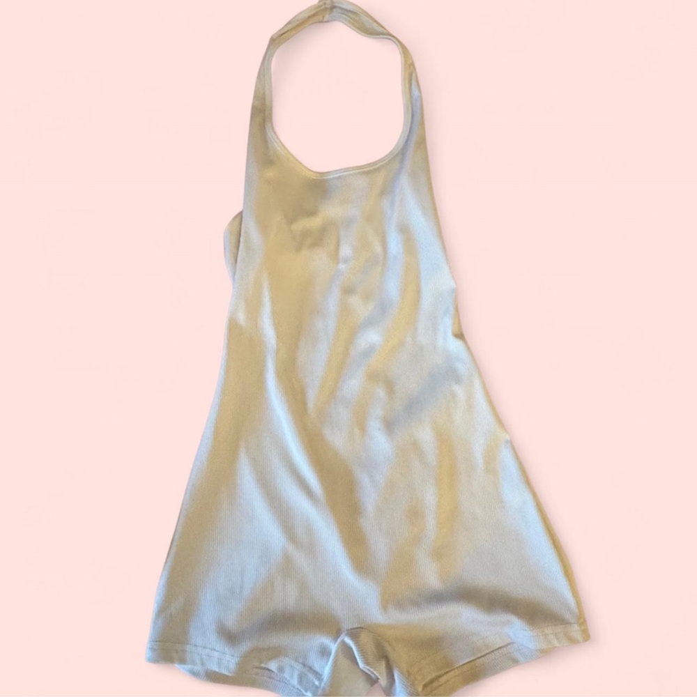 Edikted White Halter Jumpsuit